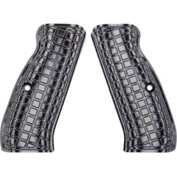 Pachmayr G-10 Tactical Pistol Grips For Cz 75 - Cz 75 Gray/Black Grappler G-10 Grips