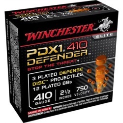 Winchester Pdx1 Defender 410 Gauge Ammo - 45 Lc & 410 Ga 2-1/2