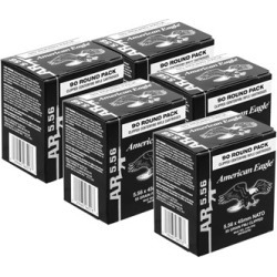 American Eagle Ammo 5.56x45mm Nato 55gr Xm193 Case - 5.56x45mm Nato 55gr Fmj Stripper Clips 450/Case