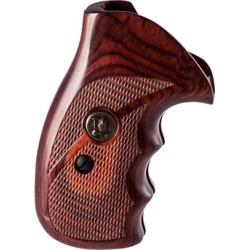 Pachmayr Renegade Wood Laminate Grips S&W K,L Frame - S&W K,L Frame Rosewood Checkered