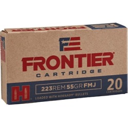 Hornady Frontier Ammo 223 Remington 55gr Full Metal Jacket - 223 Remington 55gr Full Metal Jacket 500/M19a1 Can