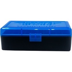 Berrys Manufacturing 50 Round Ammo Boxes - 44 Magnum 50 Round Ammo Box, Blue