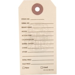 Brownells Gun Price Tags - 500 Brownells Gun Price Tags, Manilla
