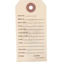 Brownells Gun Price Tags - Manilla Gun Price Tags 500 Pack