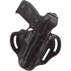 Galco International Cop 3 Slot Holsters - Cop 3 Slot Glock 17-Black-Left Hand