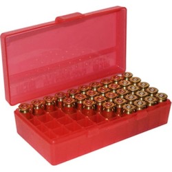 Mtm Pistol Ammo Box - Ammo Boxes Pistol Red 38-357 50