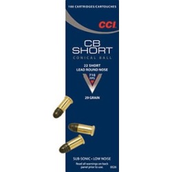 Cci Cb Short Ammo 22 Short 29gr Lead Round Nose - 22 Short 29gr Lead Round Nose 100/Box