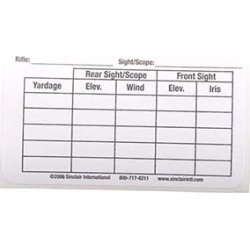 Sinclair Sight/Yardage Label - Sight Labels 25