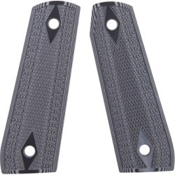 Pachmayr G-10 Tactical Pistol Grips For Ruger 22/45 - Ruger 22/45 Gray/Black Checkered G-10 Grips