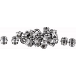 Challis Grips Hex Drive Slim Bushings - 1911 Hex Drive Grip Bushing, Ss, Slim, 24 Pack