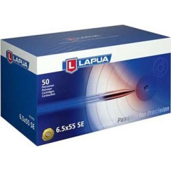 Lapua Scenar Ammo 6.5x55mm Swedish Mauser 100gr Hpbt - 6.5x55mm Swedish Mauser 100gr Open Tip Match 50/Box