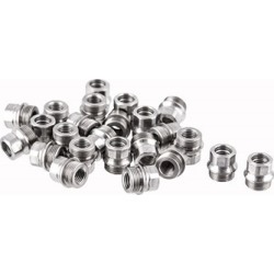 Challis Grips Hex Drive Bushings - 1911 Hex Drive Grip Bushings, Stainless Steel, 24 Pack