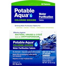 Potable Aqua Tablets - Potable Aqua Chlorine Dioxide Tablets