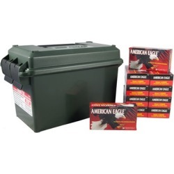 American Eagle Ammo 9mm Luger 124gr Fmj Ammo - 9mm Luger 124gr Full Metal Jacket 500/Ammo Can