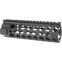 Midwest Industries Ar-15 2-Piece Handguards Free Float M-Lok - 2-Piece Handguard Free Float Aluminum Carbine Length Black