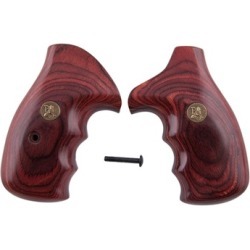 Pachmayr Renegade Wood Laminate Grips S&W K,L Frame - S&W K,L Frame Rosewood Smooth