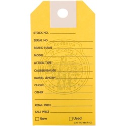 Brownells Gun Price Tags - 1000 Brownells Gun Price Tags, Yellow