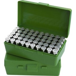 Mtm Pistol Ammo Box - Ammo Boxes Pistol Green 38-357 50