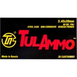 Tulammo Usa Steel Case Ammo 5.45x39mm 60gr Fmj - 5.45x39mm 60gr Full Metal Jacket 1,000/Case