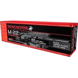 Winchester M-22 Subsonic 22 Long Rifle Ammo - 22 Long Rifle 45gr Copper Plated Round Nose 100/Box