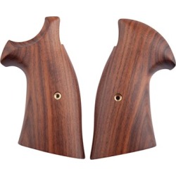 Ahrends S&W Revolver Exotic Wood Grips - Retro Target K/L Frame Moradillo Square Butt