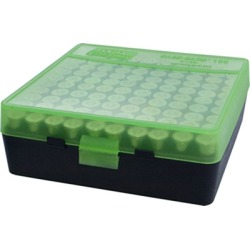 Mtm Pistol Ammo Boxes - Ammo Boxes Pistol Green & Black 38-357 100