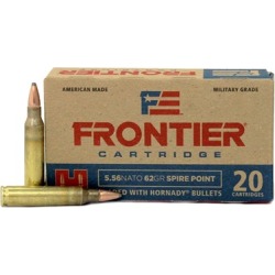 Hornady Frontier Ammo 5.56mm Nato 62gr Spire Point - 5.56mm Nato 62gr Spire Point 20/Box