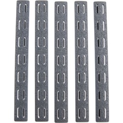 Bravo Company Ar-15 Keymod Rail Panel Kit 5-Pack Rubber - Rail Panel Kit 5-Pack Keymod Rubber Gray 5.5