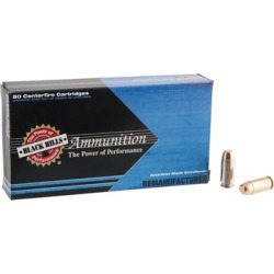 Black Hills Ammunition Remanufactured Ammo 40 S&W 180gr Full Metal Jacket - 40 S&W 180gr Fmj 500/Case