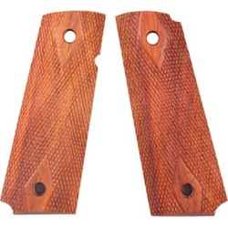 Navidrex 1911 Mahogany Grips - 1911 Std Double Diamond Ctd Grip