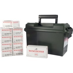 Winchester Usa White Box Ammo 38 Special 130gr Fmj Ammo Can - 38 Special 130gr Full Metal Jacket 500/Ammo Can