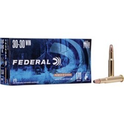 Federal Power-Shok Ammo 30-30 Winchester 170gr Soft Point Rn - 30-30 Winchester 170gr Soft Point Round Nose 20/Box