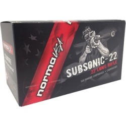 Norma 22 Long Rifle Subsonic 40gr Lead Hp - 22 Long Rifle 40gr Subsonic Lead Hollow Point 500/Brick