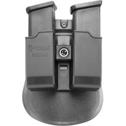 Fobus Holster Evolution Double Mag Pouch Paddle Ambidextrous - Glock 17, Evolution Paddle Double Mag Pouch Black