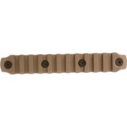 Bravo Company Keymod Picatinny Rail Sections Flat Dark Earth - Keymod Picatinny Nylon Rail Section 5.5 Inch Fde