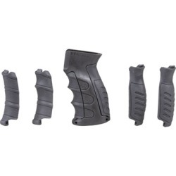 Command Arms Acc Ak-47 Pistol Grip W/ Inserts - Pistol Grip W/ Inserts Polymer Black