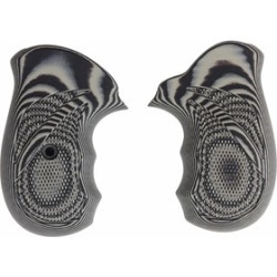 Pachmayr Smith & Wesson J Frame G10 Grips - S&W J Frame G10 Grips Grey/Black Checkered