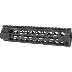 Midwest Industries Ar-15 2-Piece Handguards Free Float M-Lok - 2-Piece Handguard Free Float Aluminum Mid-Length Black