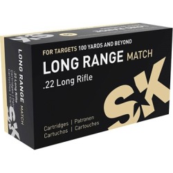 Sk Long Range Match 22 Long Rifle Ammo - 22 Long Rifle 40gr Lead Round Nose 500/Box