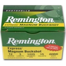 Remington Express Magnum Buckshot Ammo 12 Gauge 3-1/2