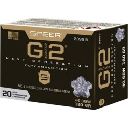 Speer Gold Dot G2 40 S&W Ammo - 40 S&W 180gr Gold Dot Hollow Point 200/Case