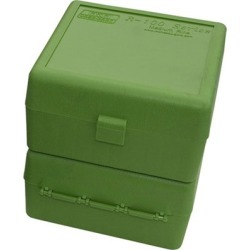 Mtm Rifle Ammo Boxes - Ammo Boxes Rifle Green 17 Remington - 6x47 100