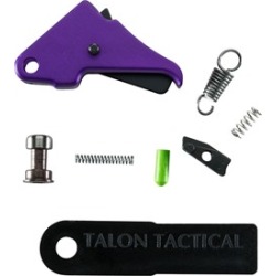 Apex Tactical Specialties Inc S&W Shield Flat-Faced Enhancement Trigger & Duty/Carrier Kit - S&W Shield Flat-Faced Act Enhncmnt Trgr & Carry Kit-Purpl