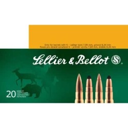 Sellier & Bellot 8x57mm Jrs Mauser 196gr Spce Ammo - 8x57mm Jrs Mauser 196gr Soft Point Cutting Edge 20/Box