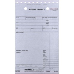 Brownells Repair Log Books - Repair Record/Invoice 3-Part Form 100 Pack