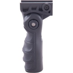 Advanced Technology Ar-15/M16 Folding Vertical Forend Grip - Picatinny Folding Vertical Grip Nylon Black