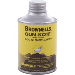 Brownells Gun-Kote Oven Cure, Gun Finish - Matte Dark Earth, Liquid, 8oz.