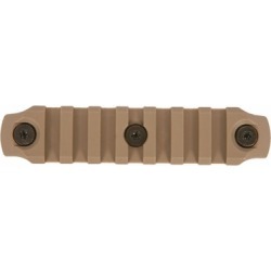 Bravo Company Keymod Picatinny Rail Sections Flat Dark Earth - Keymod Picatinny Nylon Rail Section 4 Inch Fde