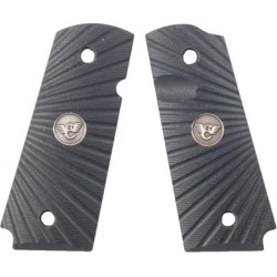 Wilson Combat 1911 G10 Grips - Compact, Blk G10, Starburst Grip