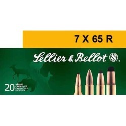 Sellier & Bellot 7x65mm Rimmed 173gr Spce Ammo - 7x65mmr 173gr Soft Point Cutting Edge 20/Box